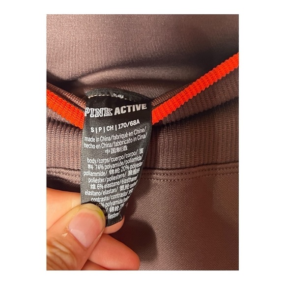 1916. PINK BY VICTORIA’S SECRET‎ COMPRESSION LEGGINGS SIZE SMALL BROWN/ORANGE - Picture 4 of 7